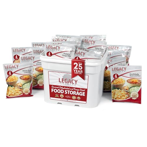 Legacy Food Storage 120 Serving Emergency Food Supply Bucket