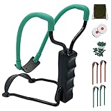 HANDBAIGE Wrist Slingshots for Adults Folding Slingshot Set with 50 Slingshot Ammo and 4 Powerful Rubber Bands 2 Slingshot Targets 1 Slingshot Pouch Outdoor Hunting Sling Shot