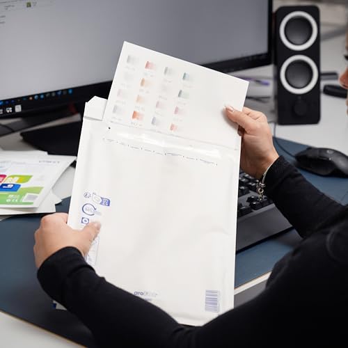 ÖKI Mix-Pack Luftpolstertaschen - Luftpolsterumschläge | Haushaltsset mit A6, A5 & A4 Luftpolster -Taschen | Gepolsterte Briefumschläge/Versandtaschen | 6 Stück/Größe