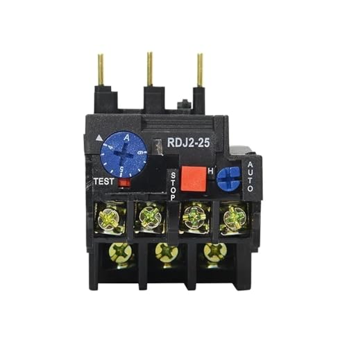 Relé de sobrecarga térmica serie RDJ2 protector térmico trifásico regulable 48-65A 2