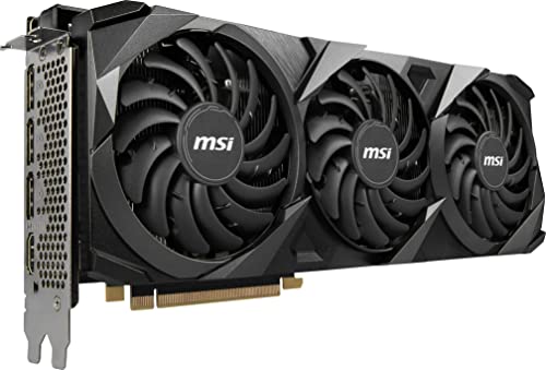 Image of MSI Gaming GeForce RTX 3060 8GB GDRR6X 256-Bit HDMI /DP Nvlink Torx Fan 4 RGB Ampere Architecture OC Graphics Card (RTX 3060 Ti Ventus 3X 8GD6X OC)