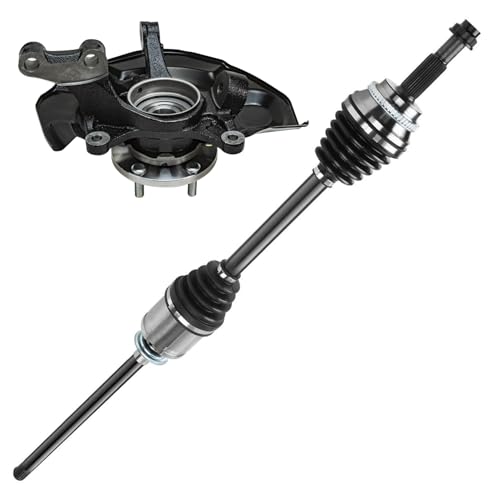 Image of Detroit Axle - AWD Front Right Steering Knuckle CV Axle for 04-07