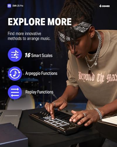 Donner USB MIDI キーボード コントローラー 25鍵 DMK-25 PRO の商品画像 1