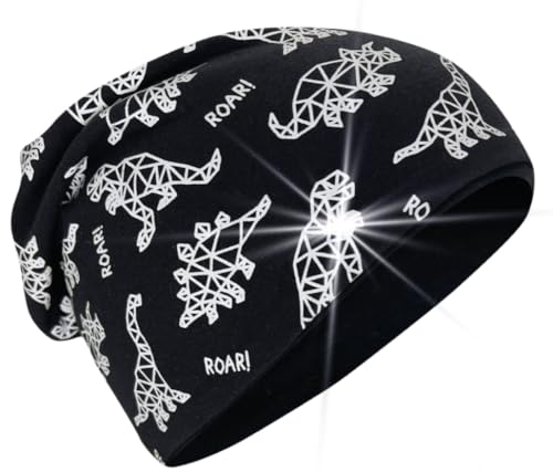 HECKBO 360° Reflektor Kinder Beanie Mütze - Jersey innen für...