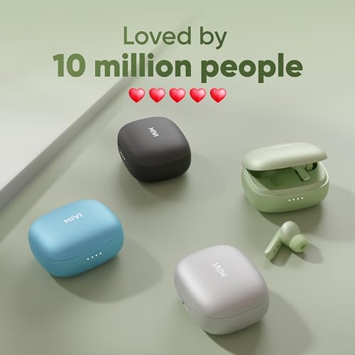 Mivi DuoPods Echo Green Earbuds Sage Green - Image 7