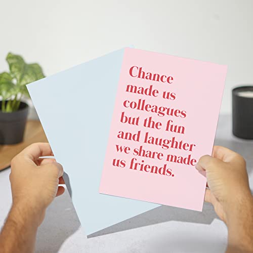 Huxters Colleagues Card – A5 Thankful Cards For Work Colleagues – Friendship Card For Colleague Leaving– Thoughtful Message For Coworkers – Ideal Retirement Card, Good Luck Card… #TOP2