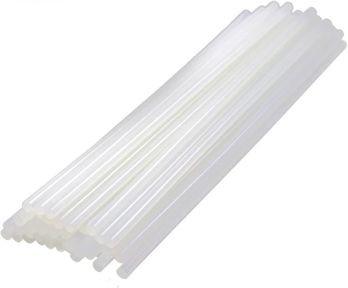 ZTBH Hot Melt Glue Sticks 80 Pcs Hot Melt Glue Gun, 7mm x 100mm/190mm Clear Hot Melt Glue Sticks, for Hand Tools Melt Glue Stick (Length : 190mm)