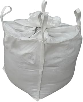 Skirt Top 90x90x105cm FIBC Bulk Bag - Heavy Duty Woven Sack for Powders, Grains, Aggregates & Fine Materials 1 Tonne Capacity 1