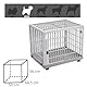 Lanco – Premium-Haustierkäfig für Hunde und Katzen. Kunststoff: widerstandsfähig und waschbar ohne Korrosion. Mit Tür, oberer Abdeckung und Rädern für einfaches Bewegen.