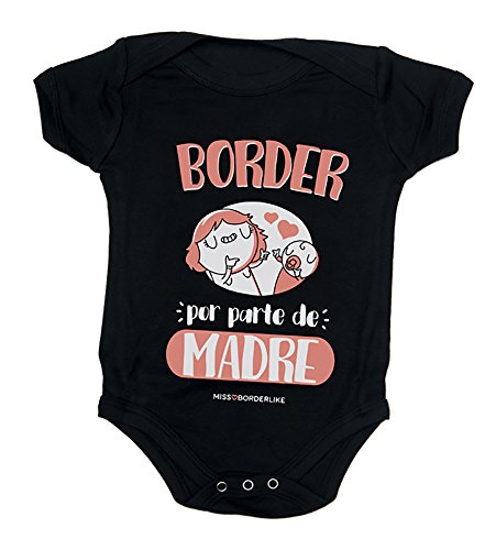 Missborderlike - Body Manga Corta 18 a 24 - Border por Parte de Madre