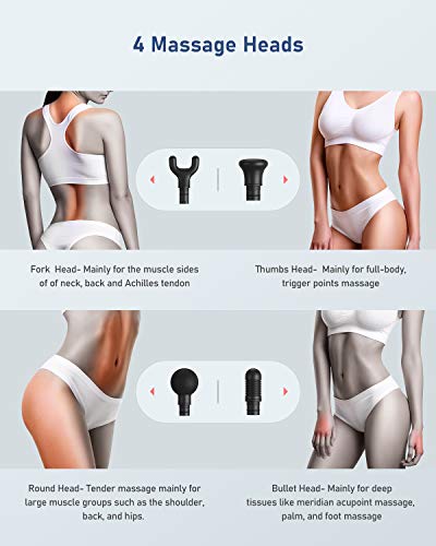 image for Massage Gun for Women, Lightweight Deep Tissue Percussive Massager Gun