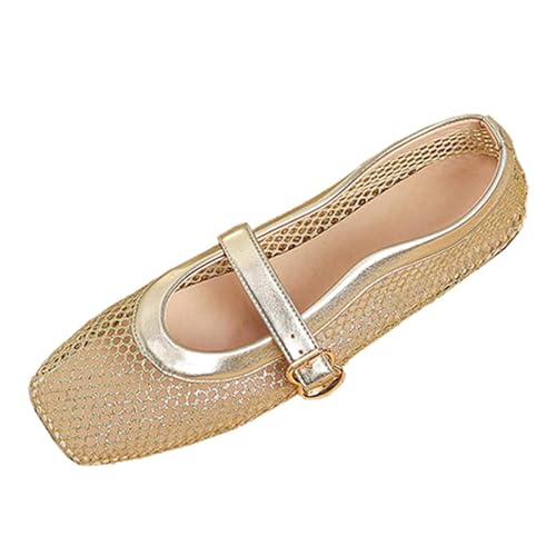 Chaussures plates en maille pour femme confortables au travail