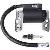 Qiuwanzia Zündspule für BS 796964 802574 695711 555530 557040 590454 492416 493237 491760 692605 12A100 121A12 110432 110492 FT50 JS1150 CS3310 Handgeführte Rasenmäher Kleinmotoren