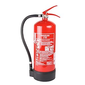 HausundWerkstatt24 6l Feuerlöscher Schaum blau 6L AB 6LE mit Halterung Dauerdrucklöscher (GPN-6X Instandhaltungsnachweis