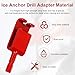 Ahuliao 43416 Ice Anchor Drill Adapter for Eskimo, 7/16