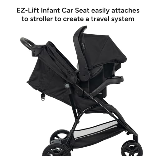 Baby Trend Venture 3-Wheel Stroller Travel System, Dash Black - image 3