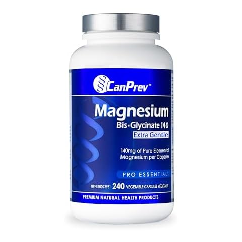CanPrev Magnesium Bis-Glycinate 140 Extra Gentle Vegi Capsules, 240 Count Cover