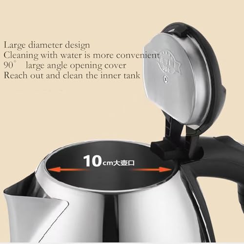 Tetera eléctrica con control de temperatura 2 litros acero inoxidable miniatura 3