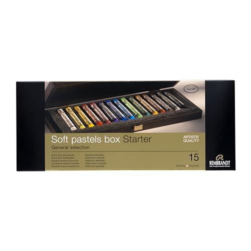Rembrandt Professional Pastel Doux set sélection couleurs en coffret bois de luxe art