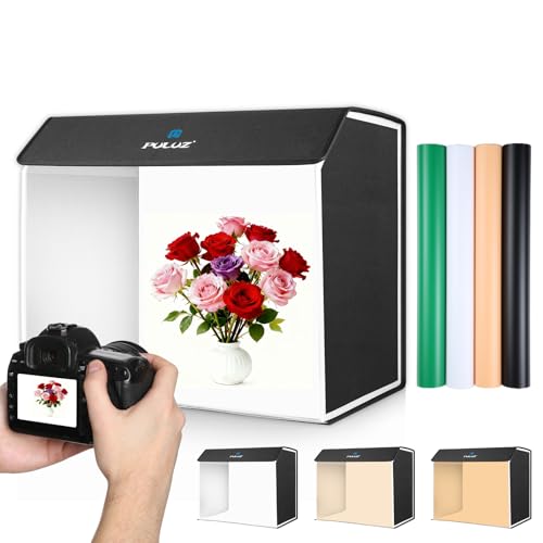Champ lumineux homogène avec la boîte à lumière de studio compact PULUZ 60 cm x 40 cm