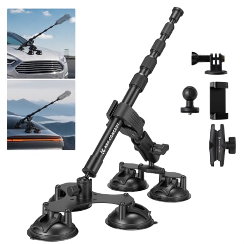 Image of K&F CONCEPT Suction Cup Car Mount Compatible with Insta360 X5 X4 Max