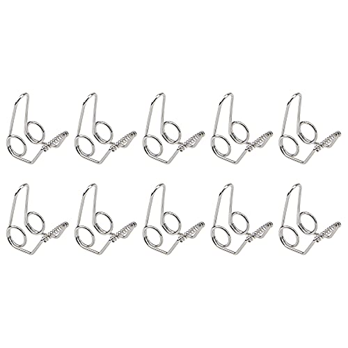 10Pcs Yootones Water Key Spit Valve Spring Compatible with Brass Instrument Parts Trumpet Repair Parts (Silver)