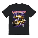 2Bhip Dodge Viper Storm Adult Short Sleeve American Sports Car Vintage Style Graphic T Shirt - Black - XX-Large