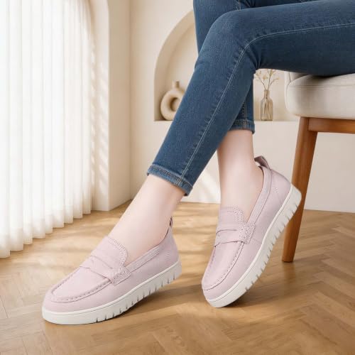 Image of QAE Loafers for Women Comfortable Slip On Shoes Casual Fashion Sneakers