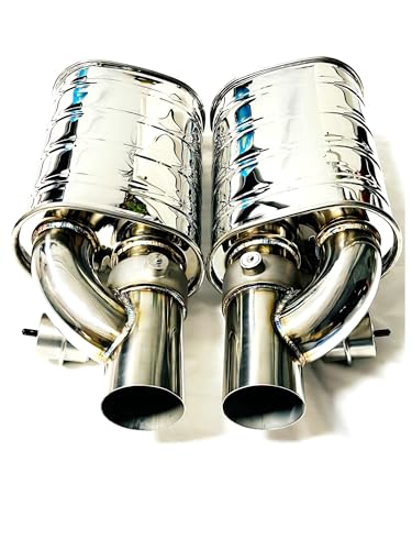 Tuyau de silencieux double telecommande pour route et circuit 76mm
