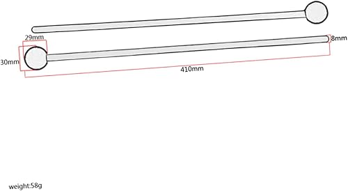 Miniatura 8 de Milisten 2 pares 5a baquetas accesorios de música Bell stick instrumento Glockenspiel Baquetas de tambor baquetas 5a punta de madera palo de