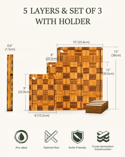Set de 3 Tablas de Cortar de Bambú con Soporte miniatura 4