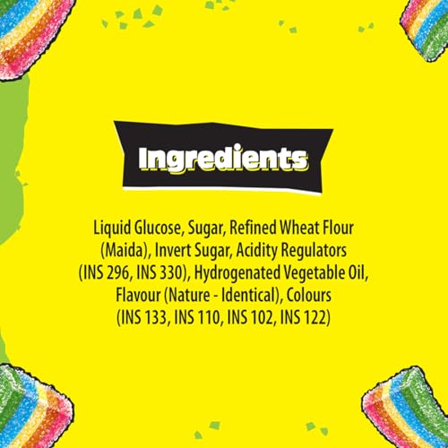 Image of Chupa Chups Sour Bites Tub, Mix Fruit Flavour Soft candy, 154gm