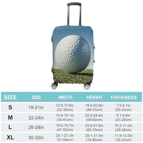 Golf Ball Luggage Cover, Washable Elastic Suitcase Cover Protector Fit 18-32 Inch Luggage2