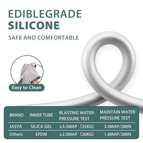 Manguera de ducha anti-explosión de silicona flexible que no se enreda 6