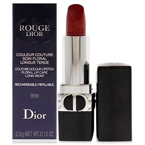 Christian Dior Rouge Dior Couture Lipstick - 999 Satin Lipstick (Refillable) Women 0.12 oz