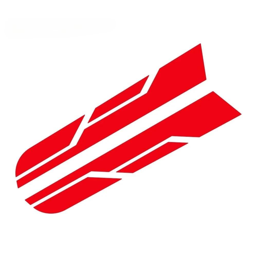 Pickup Hood Bonnet Car Stickers 4X4 Off-Road Racing Vinyl Decal(Red)