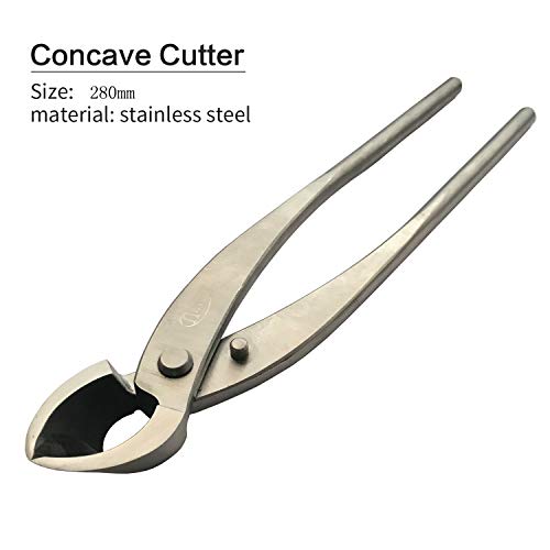 Image of vouiu 3-Piece Bonsai Tool Set,11inch Concave Cutter,11.5inch Knob Cutter,7.5inch Bonsai Scissors
