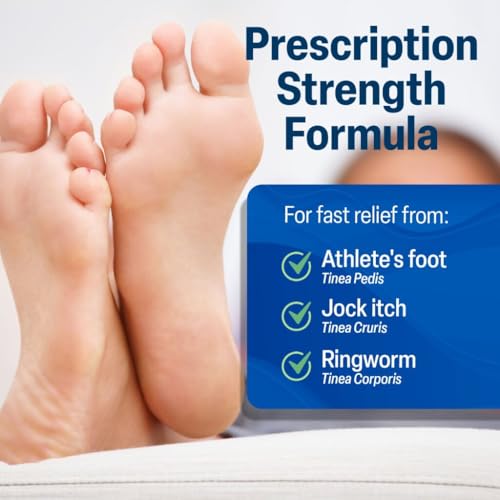 Image of TARO Terbinafine Hydrochloride antifungal Cream 1% - Athletes Foot Cream Extra Strength, relieves itching & Burning, Cures Most Athlete's Foot, Jock Itch & Ringworm