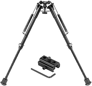 Twod Hunting Rifle Bipod - 9 Inch to 13 Inch Adjustable Super Duty