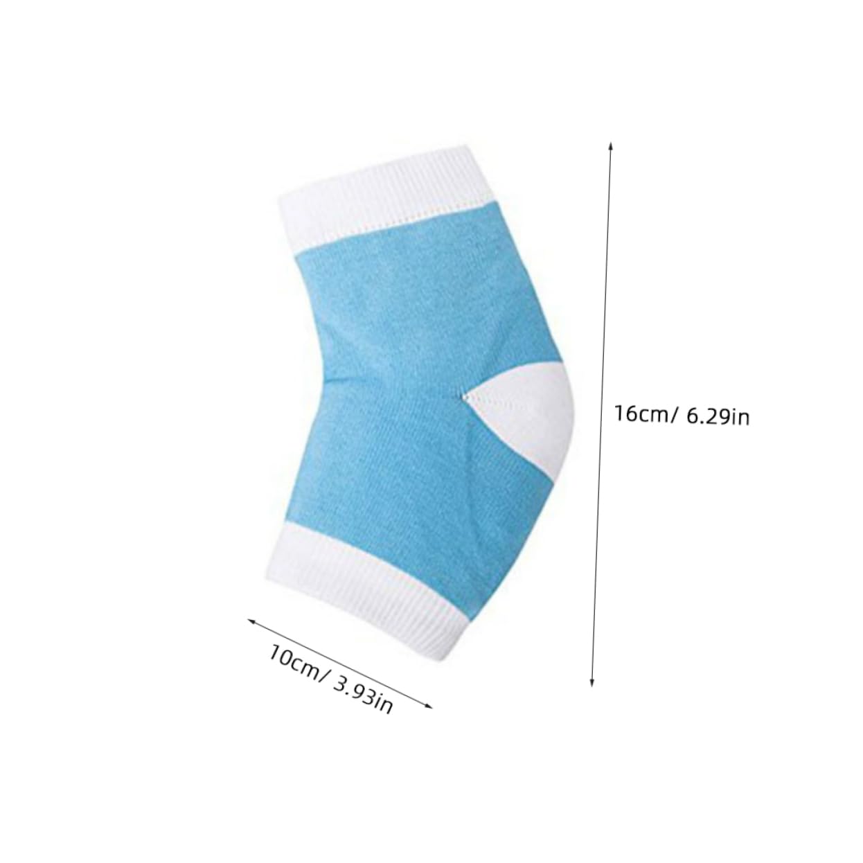 NULYLU Dry Gel Heel Socks Open Toe Spa Socks e Butter Blue One Size Fits