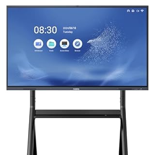 RAIZEA 65" Smart Board for Classroom, 4K UHD Interactive Whiteboard Display, 13MP Camera w/6 Mics, Electronic Whiteboard for Business and Education(Board & Wall Mount Included)