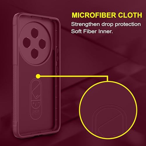 Image of amazon basics Back Case Cover for Vivo T4 5G | Compatible for Vivo T4 5G Back Cover | Liquid Silicon Magic Case with Camera Protection | Plum