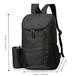 Portable Foldable Backpack Folding Mountaineering Bag, Ultralight Outdoor Cycling Rucksack, Travel Hiking Knapsack (Black) - Image 2