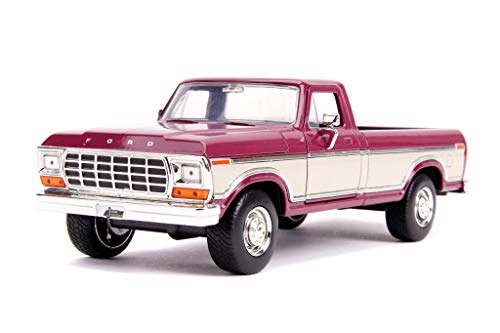 Jada Toys Just Trucks 1979 Ford F-150 1:24 Die-cast Car Metallic Burgundy, Toys for Kids and Adults