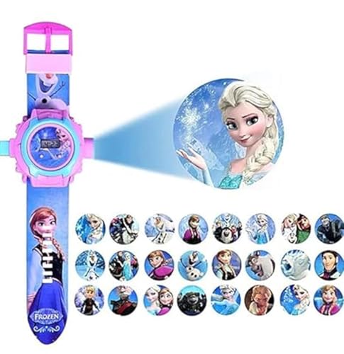 Image of Acnos Brand- Digital 24 Images Projector 7 Character Watch for Kids Boys Rubber Material Watch Diwali Gift Birthday Return Gift Best Digital Toy Watch for Boy's Girl's