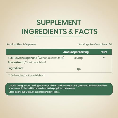 Vlado's Himalayan Organics Ashwagandha KSM-66 700 MG 60 60 Count - Image 3