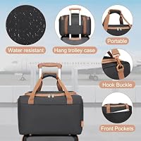 KONO Hartschalekoffer Set 4 Teilig TSA Schloss Ryanair Reisetasche 40x30x20 – Ansicht 3