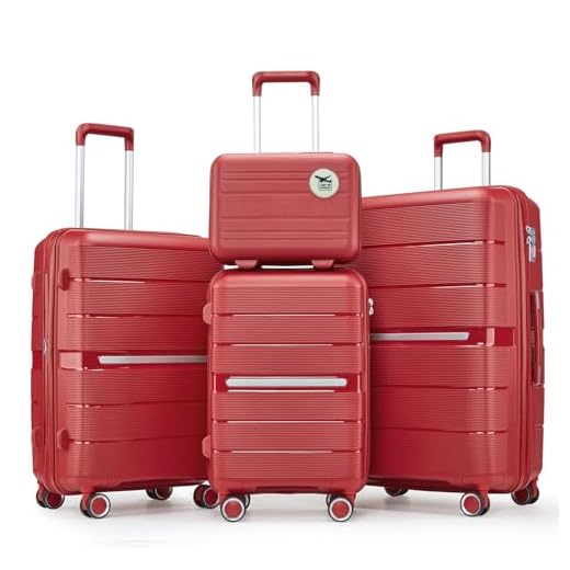 What other color goes well with canvas luggage paint Expandable Hardshell Luggage Set for Families