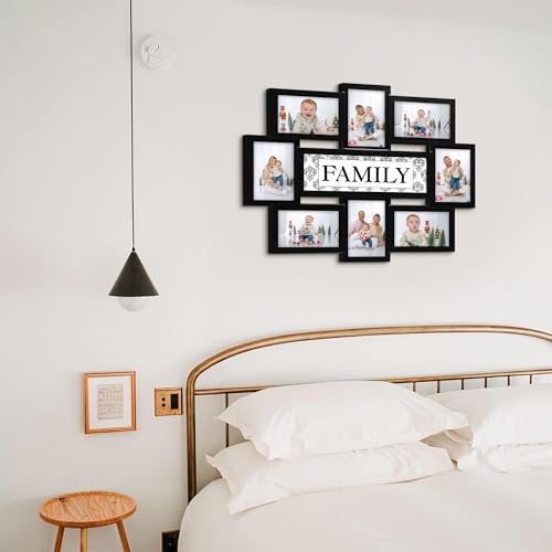 HELLO-LAURA-Photo-Collage-Frame-for-Wall-Family-Picture-Frames-Collage-Wall-Decor-8-Opening-Photos-Display-for-6-x-4-Photo-Sockets-Black-Gallery-Wall-Frame-for-Home-Living-Room-Bedroom-Black HELLO LAURA Photo Collage Frame for Wall Family Picture Frames Collage Wall Decor 8 Opening Photos Display for 6 x 4 Photo Sockets Black Gallery Wall Frame for Home Living Room Bedroom Black