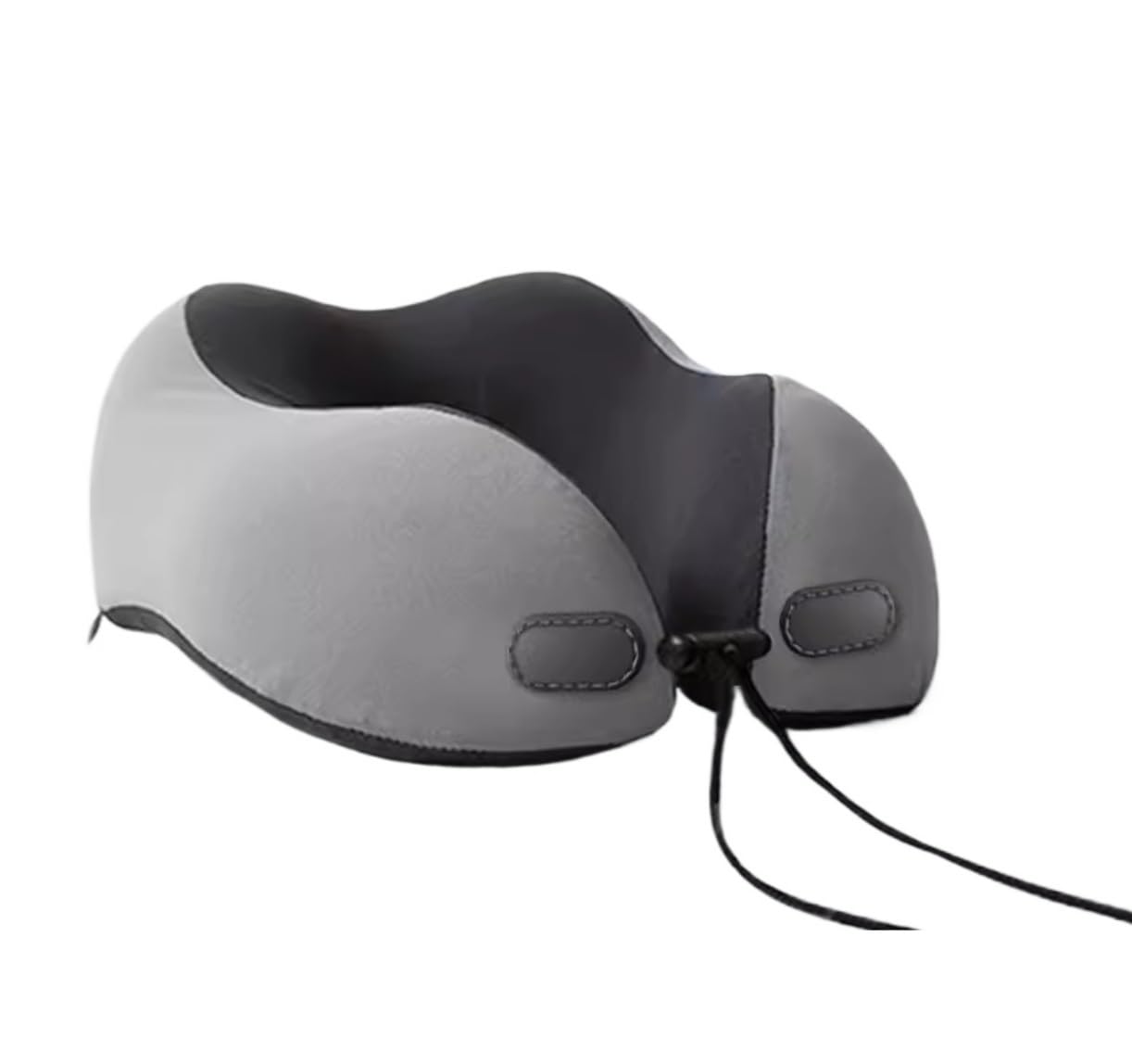 Reisekissen Nackenkissen Flugzeug Reisekissen Aus Memory-Schaum Mit Verstellbarer Schnalle, Reise-Nackenkissen, Flugzeugkissen Reiseutensilien(Grey)
